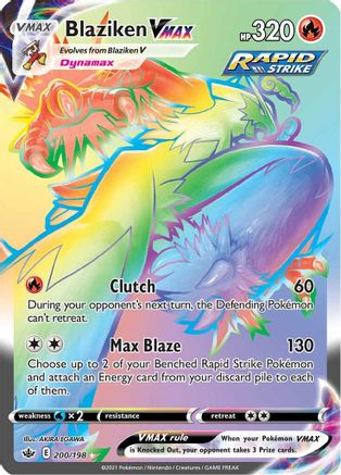 Blaziken VMAX (200/198) [Épée et bouclier : Chilling Reign] 