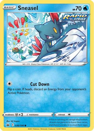 Sneasel (030/198) [Épée et bouclier : Chilling Reign] 