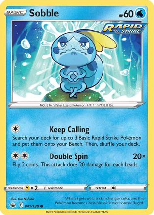 Sobble (041/198) [Épée et bouclier : Chilling Reign] 