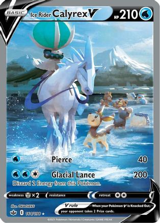 Ice Rider Calyrex V (Alternate Full Art) 164/198 - [SWSH06 Chilling Reign] Holofoil