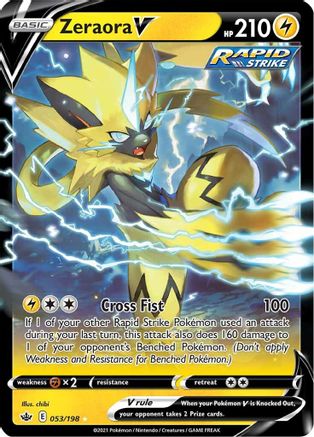 Zeraora V (053/198) [Épée et bouclier : Chilling Reign] 