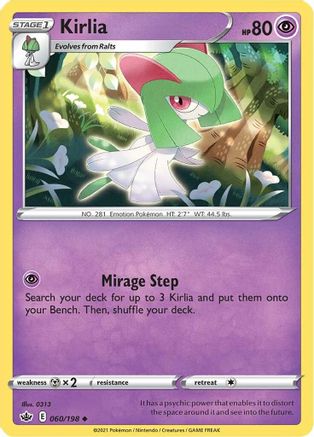 Kirlia (060/198) [Épée et bouclier : Chilling Reign] 