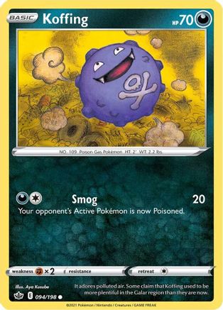 Koffing (094/198) [Sword & Shield: Chilling Reign]