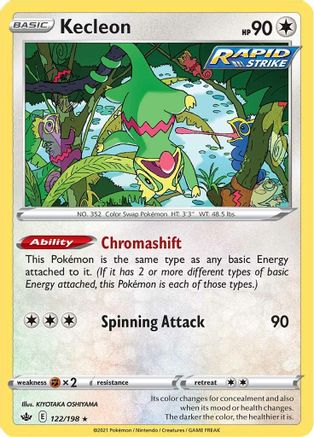 Kecleon (122/198) [Épée et bouclier : Chilling Reign] 