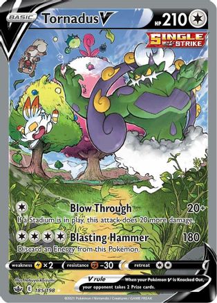 Tornadus V (185/198) [Épée et bouclier : Chilling Reign] 