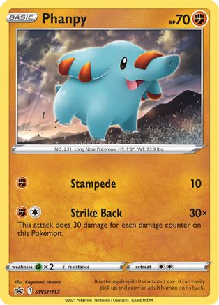 Phanpy - SWSH117 SWSH117/307 - [SWSH Sword & Shield Promo Cards] Holofoil