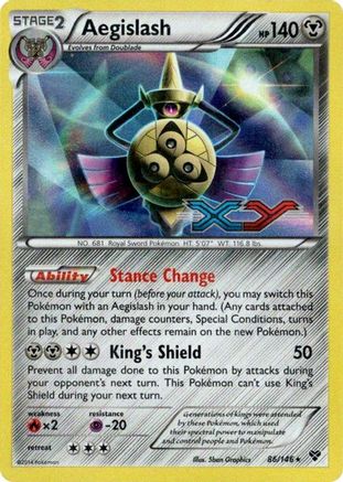 Aegislash (86/146) (Promo d'Avant-première) [XY : Promos Black Star] 