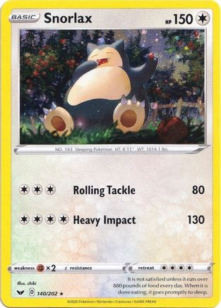 Snorlax - 140/202 (Cosmos Holo) 140 - [Blister Exclusives] Holofoil