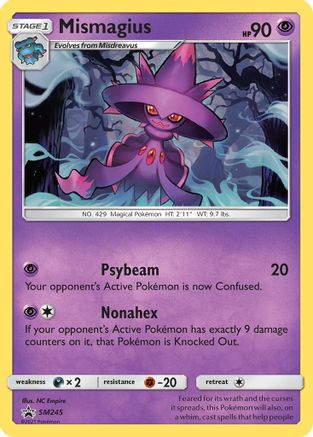 Mismagius (SM245) [Soleil et Lune : Promos Black Star] 