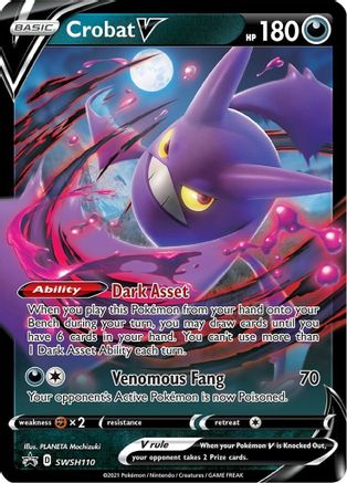 Crobat V (SWSH110) [Épée et Bouclier : Promos Black Star] 