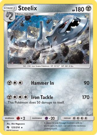 Steelix - 125/214 (Cosmos Holo) 125 - [Blister Exclusives] Holofoil