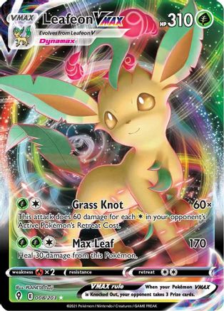 Leafeon VMAX (008/203) [Épée et bouclier : ciel en évolution] 