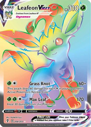 Leafeon VMAX (204/203) [Épée et bouclier : ciel en évolution] 