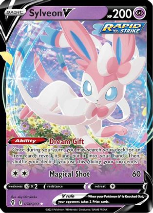 Sylveon V (074/203) [Épée et bouclier : ciel en évolution] 