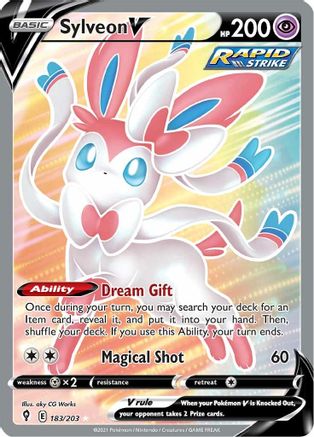 Sylveon V (183/203) [Épée et bouclier : ciel en évolution] 