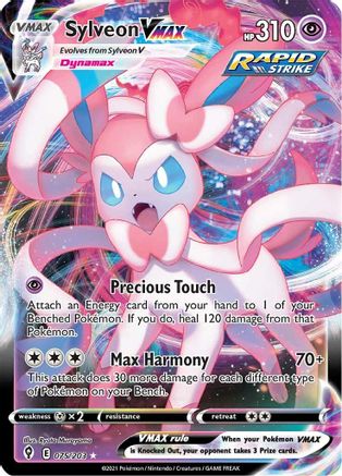 Sylveon VMAX (075/203) [Épée et Bouclier : Ciels en évolution] 