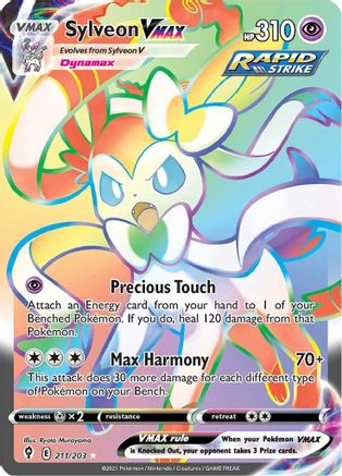 Sylveon VMAX (211/203) [Épée et Bouclier : Ciels en évolution] 