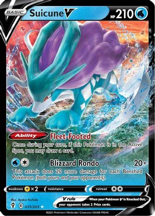 Suicune V (031/203) [Épée et Bouclier : Ciels en évolution] 