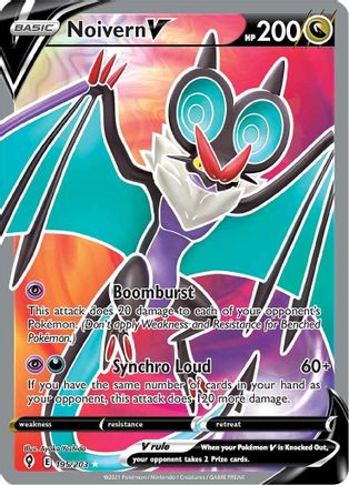Noivern V (Full Art) 195/203 - [SWSH07 Evolving Skies] Holofoil