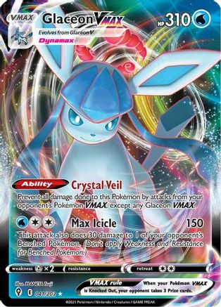 Glaceon VMAX (041/203) [Épée et bouclier : ciel en évolution] 