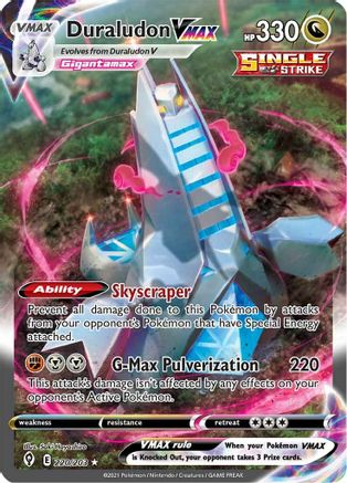 Duraludon VMAX (Alternate Art Secret) 220/203 - [SWSH07 Evolving Skies] Holofoil