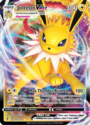 Jolteon VMAX (051/203) [Épée et bouclier : ciel en évolution] 