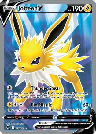 Jolteon V (177/203) [Épée et bouclier : ciel en évolution] 