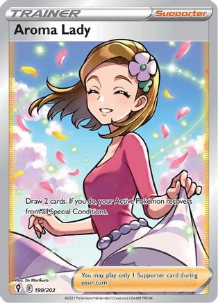 Aroma Lady (Full Art) 199/203 - [SWSH07 Evolving Skies] Holofoil