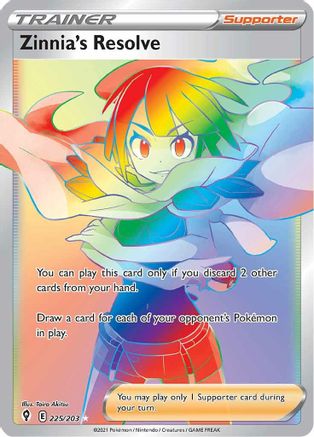 Zinnia's Resolve (Secret) 225/203 - [SWSH07 Evolving Skies] Holofoil