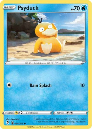 Psyduck (024/203) [Épée et bouclier : ciel en évolution] 