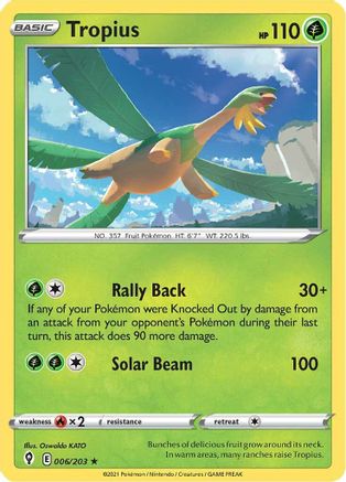 Tropius (006/203) [Épée et bouclier : ciel en évolution] 