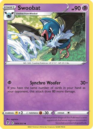 Swoobat (069/203) [Sword & Shield: Evolving Skies]