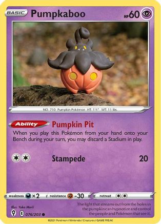 Pumpkaboo (076/203) [Épée et bouclier : ciel en évolution] 