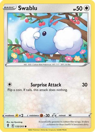 Swablu (132/203) [Épée et bouclier : ciel en évolution] 