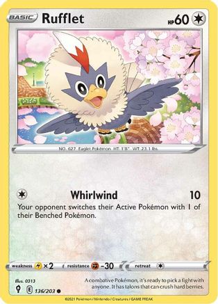 Rufflet (136/203) [Épée et bouclier : ciel en évolution] 