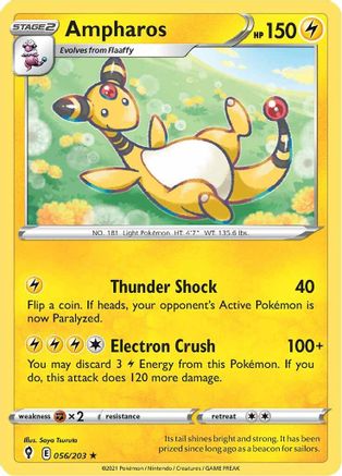 Ampharos (056/203) [Épée et bouclier : ciel en évolution] 