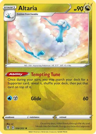 Altaria (106/203) [Épée et Bouclier : Ciels en évolution] 