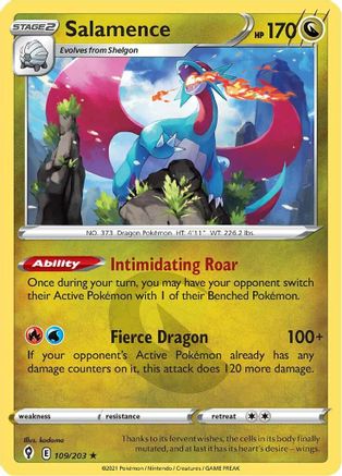 Salamence (109/203) [Épée et Bouclier : Ciels en évolution] 