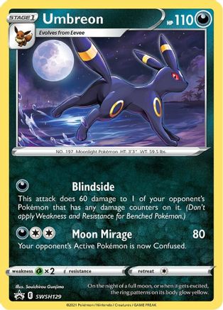 Umbreon - SWSH129 SWSH129/307 - [SWSH Sword & Shield Promo Cards] Holofoil