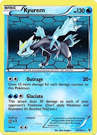 Kyurem - 34/101 (Cosmos Holo) 34 - [Miscellaneous Cards & Products] Holofoil