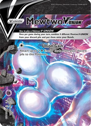 Mewtwo V-UNION - SWSH159 SWSH159/307 - [SWSH Sword & Shield Promo Cards] Holofoil