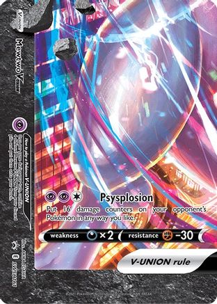 Mewtwo V-UNION - SWSH161 SWSH161/307 - [SWSH Sword & Shield Promo Cards] Holofoil