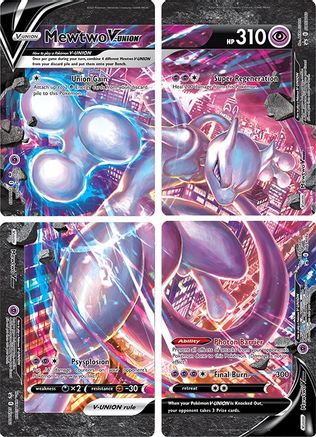 Mewtwo V-UNION [Set of 4] - [SWSH Sword & Shield Promo Cards] Holofoil