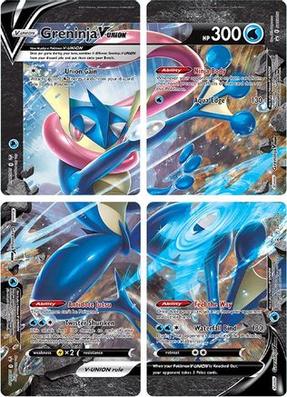 Greninja V-Union (Lot de 4) [Épée et Bouclier : Black Star Promos] 