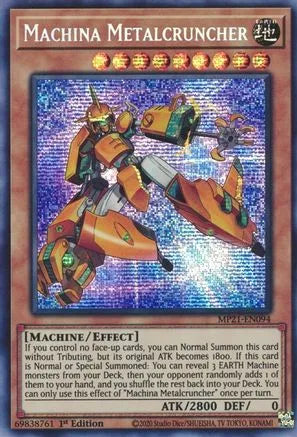 Machina Metalcruncher [MP21-EN094] Prismatique Secret Rare 