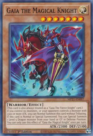 Gaia the Magical Knight (MP21-EN097) - 2021 Tin of Ancient Battles 1st Edition
