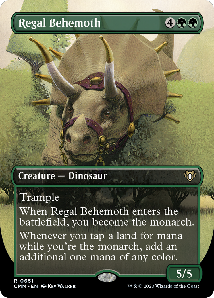 Regal Behemoth (Art alternatif sans frontières) [Commander Masters] 