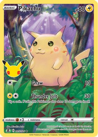 Pikachu (005/025) [Célébrations : 25e anniversaire] 