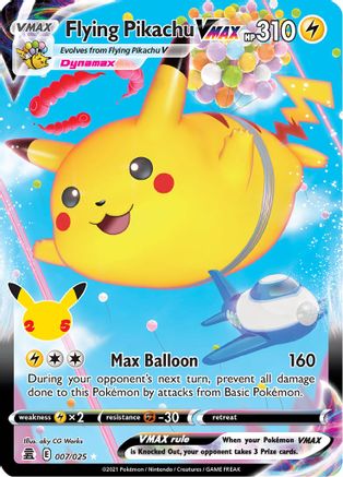 Flying Pikachu VMAX (007/025) [Célébrations : 25e anniversaire] 