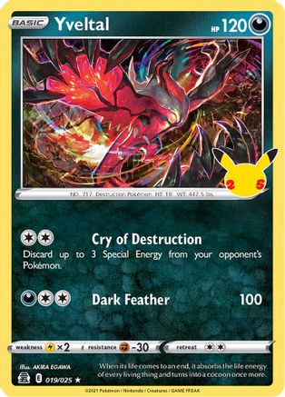 Yveltal (019/025) [Célébrations : 25ème Anniversaire] 